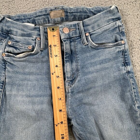 Mother Jeans Womens Size 24 Blue The Insider Crop Denim Stretch - Picture 8 of 14